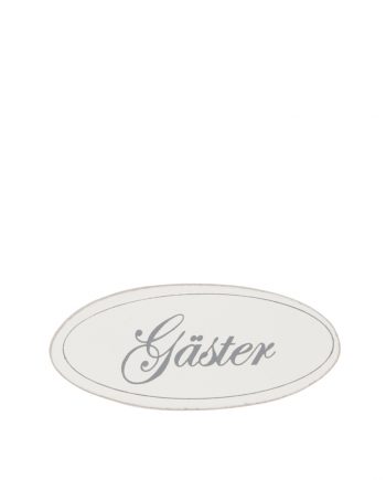 Dörrskylt "Gäster"
