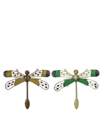 Trollslända vägg i hamrad plåt