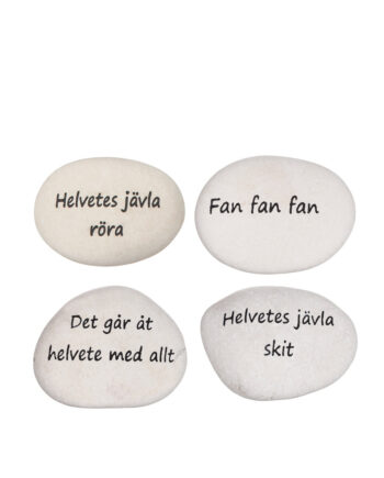 Sten med graverade neg. texter