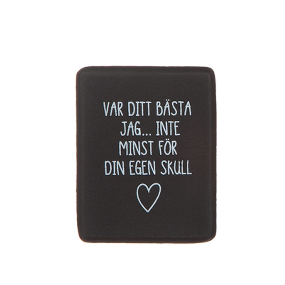 Magnet med olika texter