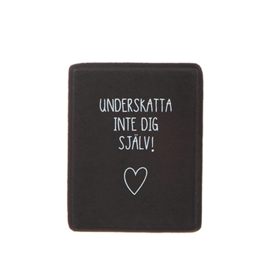 Magnet med olika texter