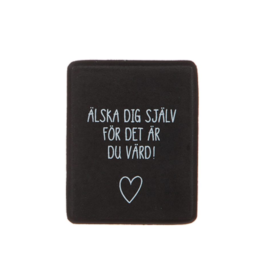 Magnet med olika texter