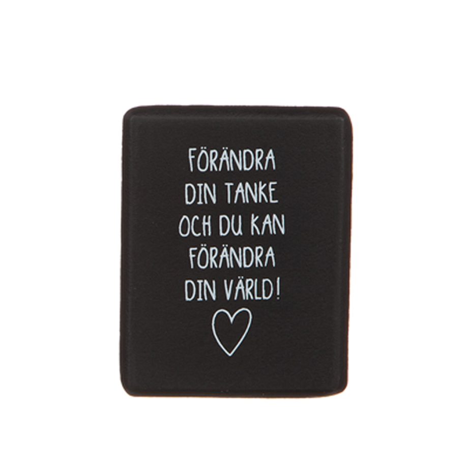 Magnet med olika texter