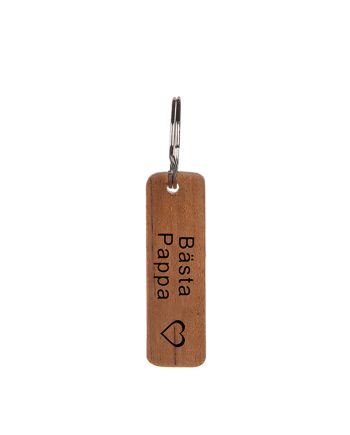 Nyckelring teak pappa