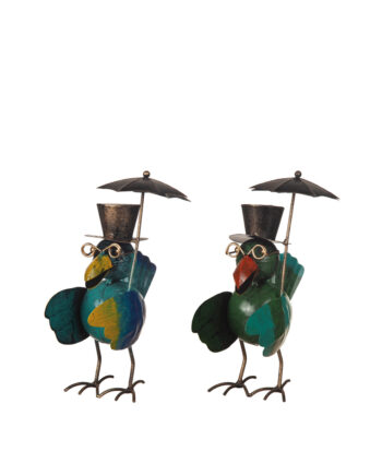 Fågel i hamrad plåt