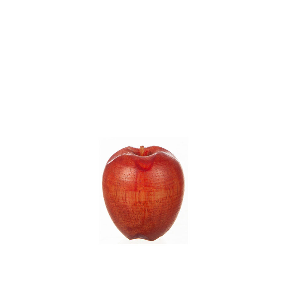 Äpple röd/orange i trä