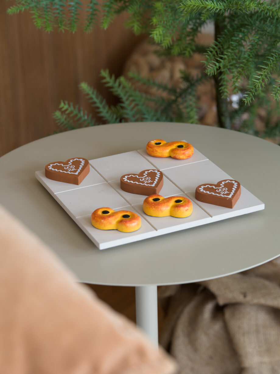 Tre i rad lussekatt/hjärta