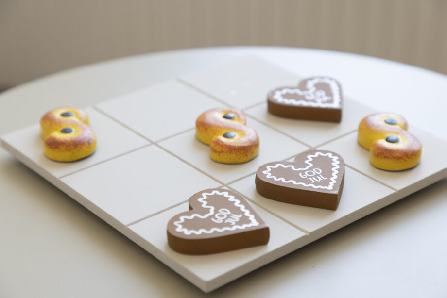 Tre i rad lussekatt/hjärta