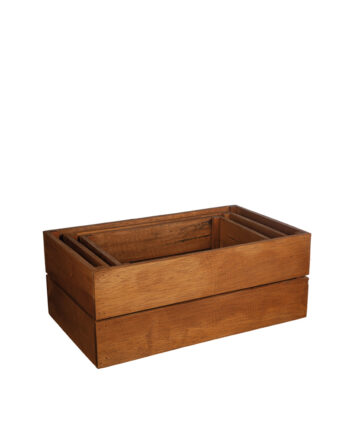 Trälådor i set 3st