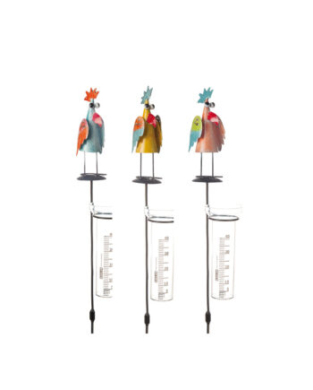 Regnmätare fågel i hamrad plåt