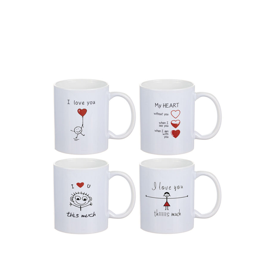 Mugg "Kärlekstexter"