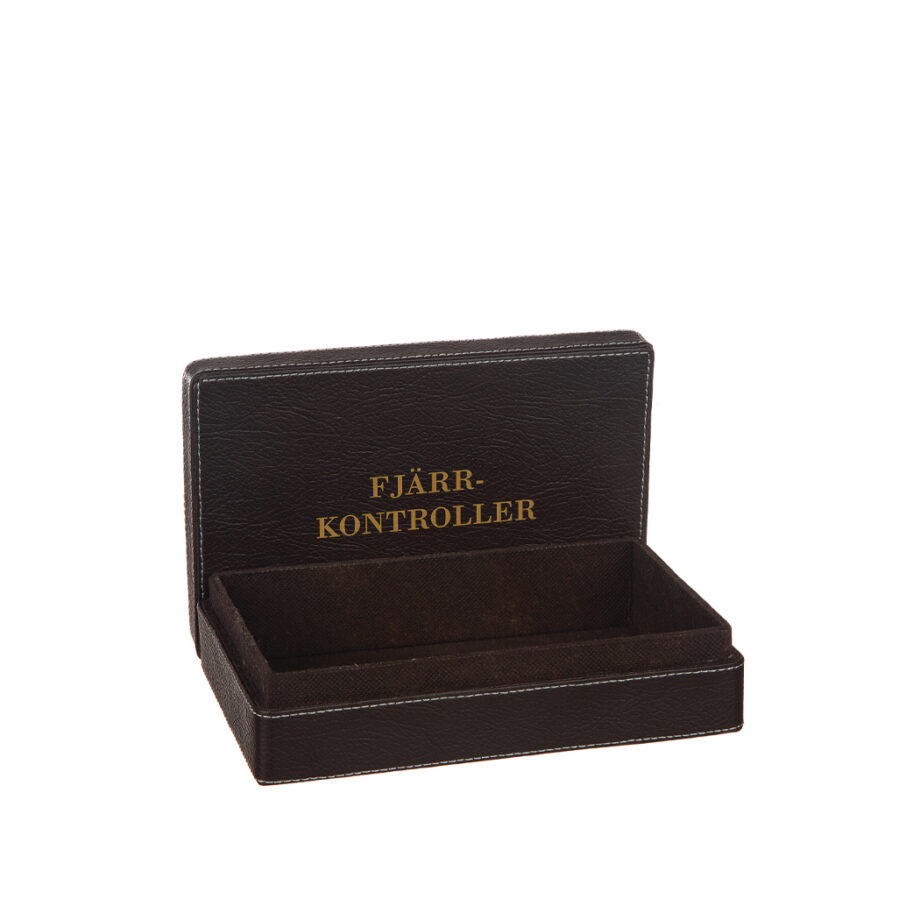 Låda i konstläder "Fjärrkontroller"