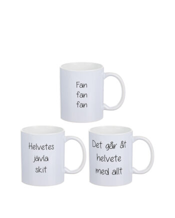 Mugg med neg. text