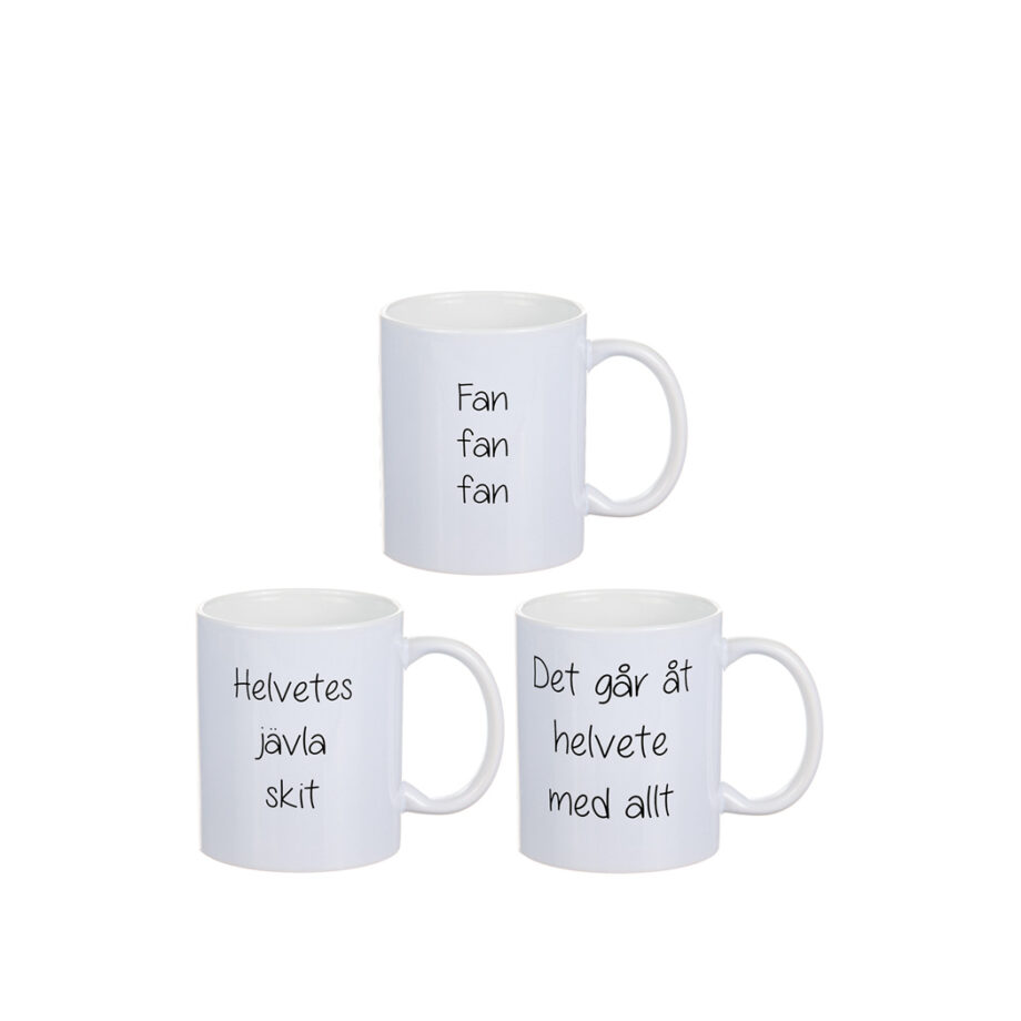 Mugg med neg. text