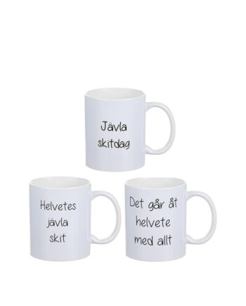 Mugg med neg. text