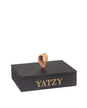 Trälåda svart "Yatzy" LEV JUNI