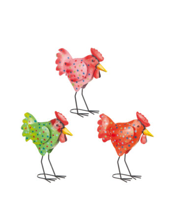 Höna i hamrad plåt