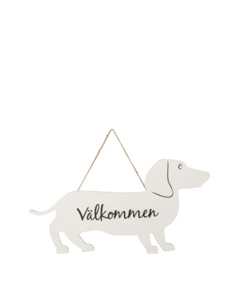 Träskylt tax "Välkommen"