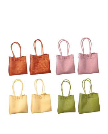 Väska i konstmaterial set 2st