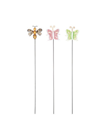 Blomsterstick fjäril/bi i hamr plåt