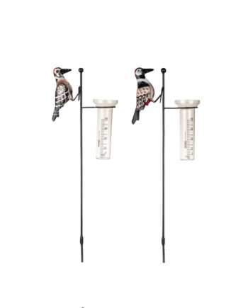 Regnmätare fågel i hamrad plåt