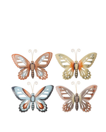 Fjäril vägg i hamrad plåt