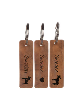 Nyckelring teak Sweden