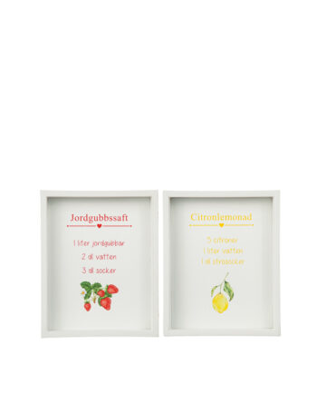 Trätavla "Saft/Lemonad"