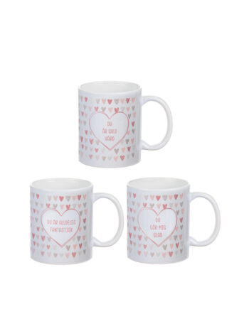 Mugg "Kärlekstexter"