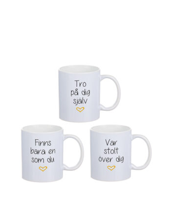 Mugg med pos. text