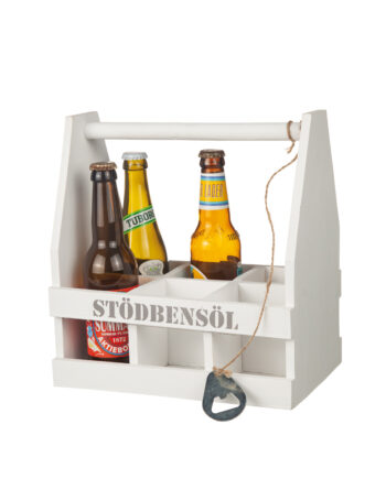 Trälåda vit "Stödbensöl" öppnare