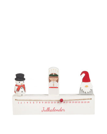 Kalender "Julkalender" i trä