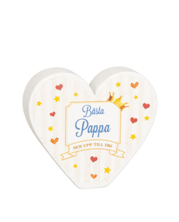 Stående hjärta "Pappa"