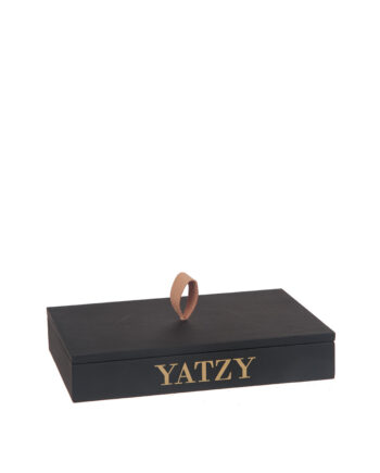 Trälåda svart "Yatzy"