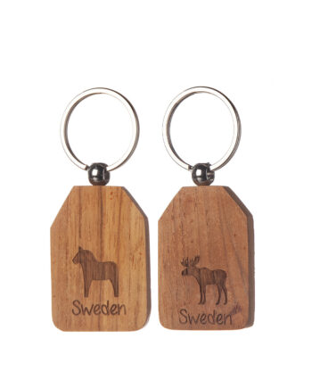Nyckelring teak Sweden